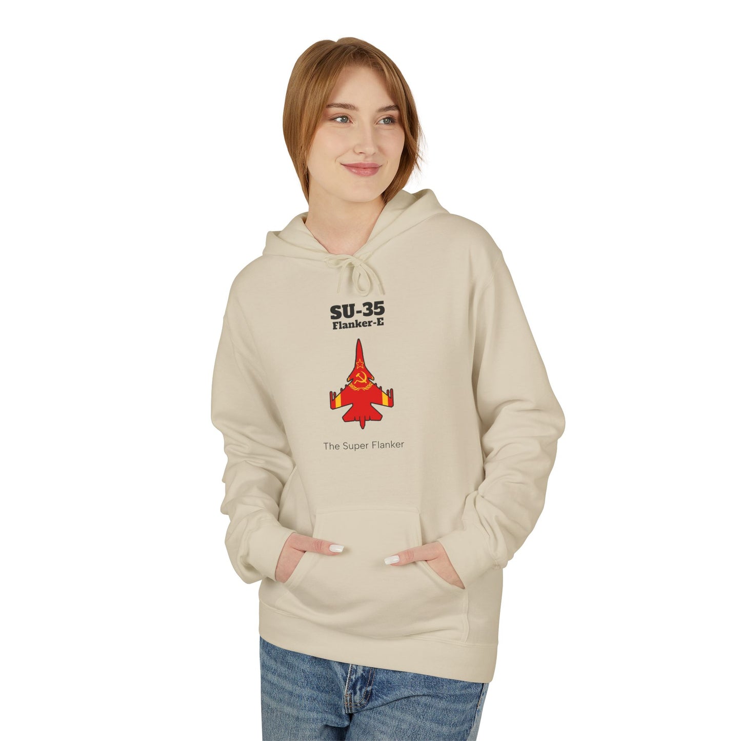 SU-35 Flanker-E Hoodie front print