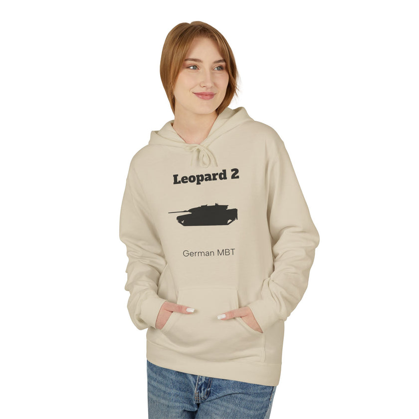 Leopard 2 Tank Hoodie - Front Print
