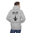 Su-47 Black Shark Hoodie - Prototype Of Power - BackPrint
