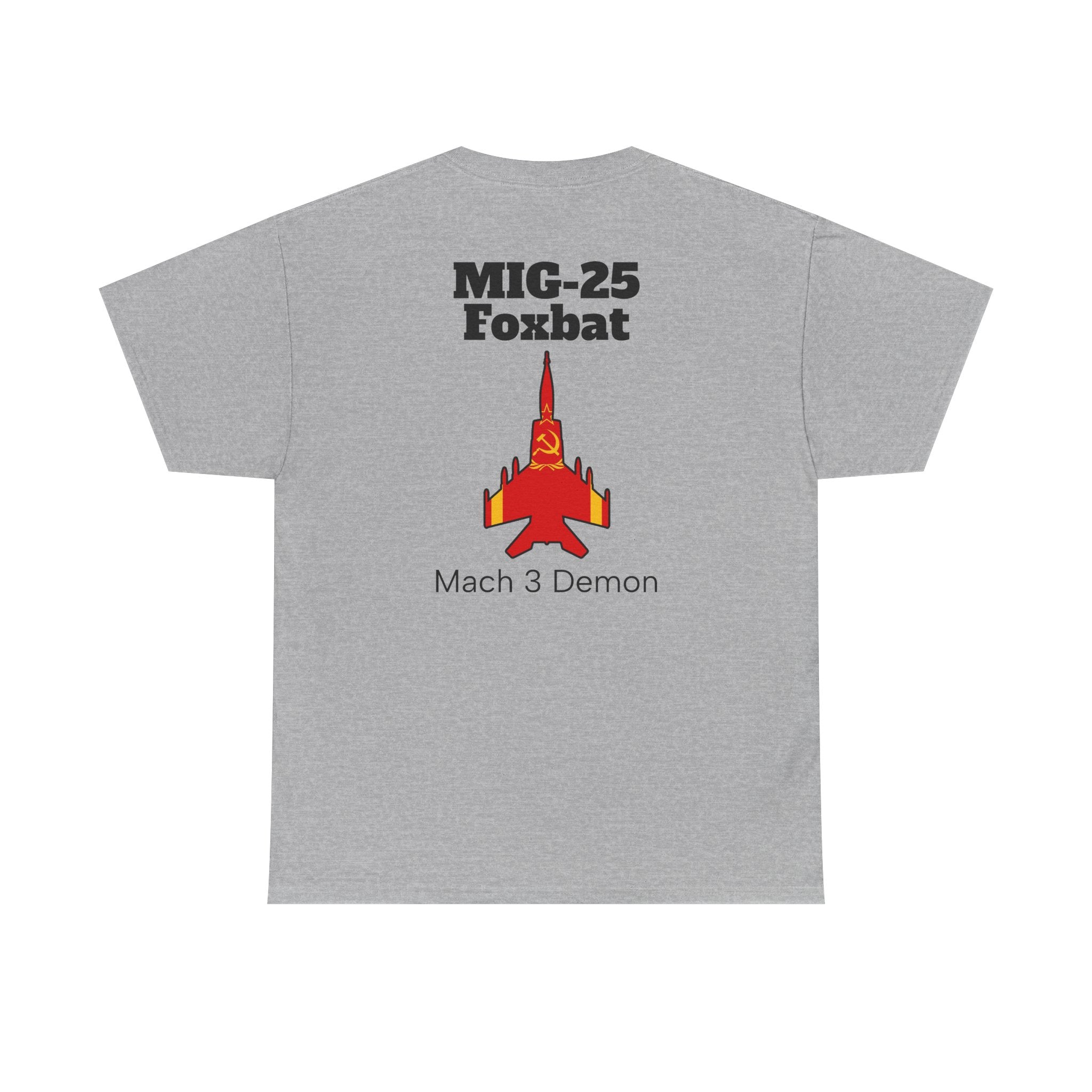 MIG-25 Foxbat T-Shirt back print
