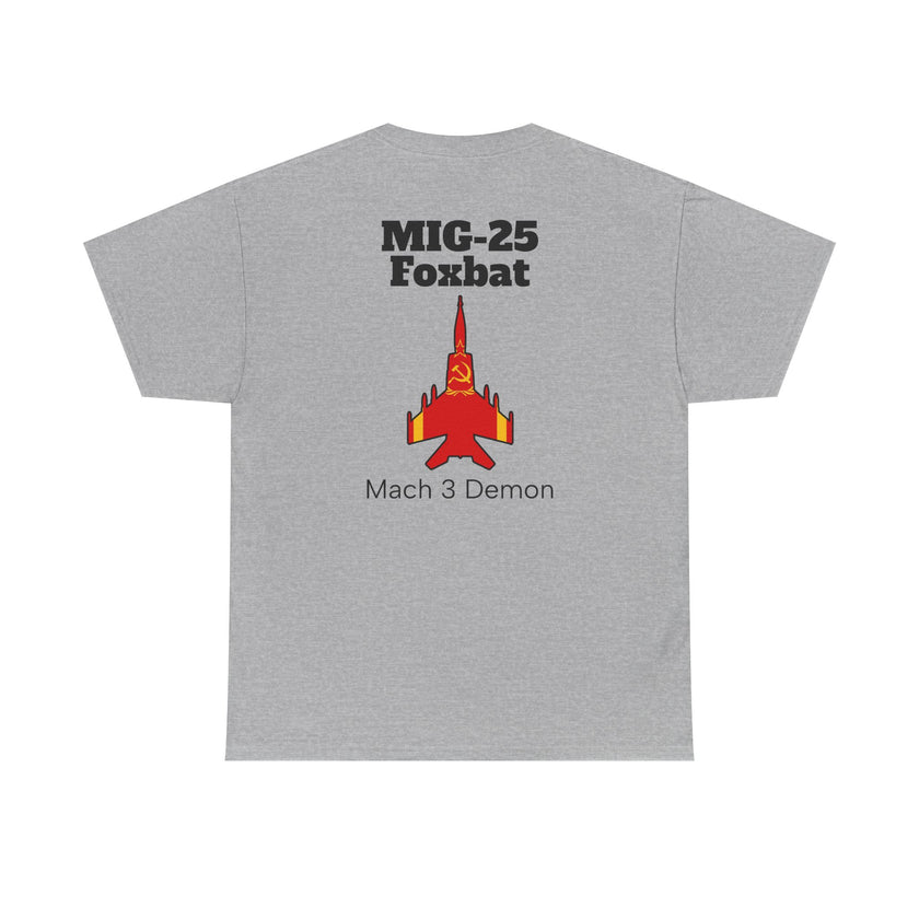 MIG-25 Foxbat T-Shirt back print