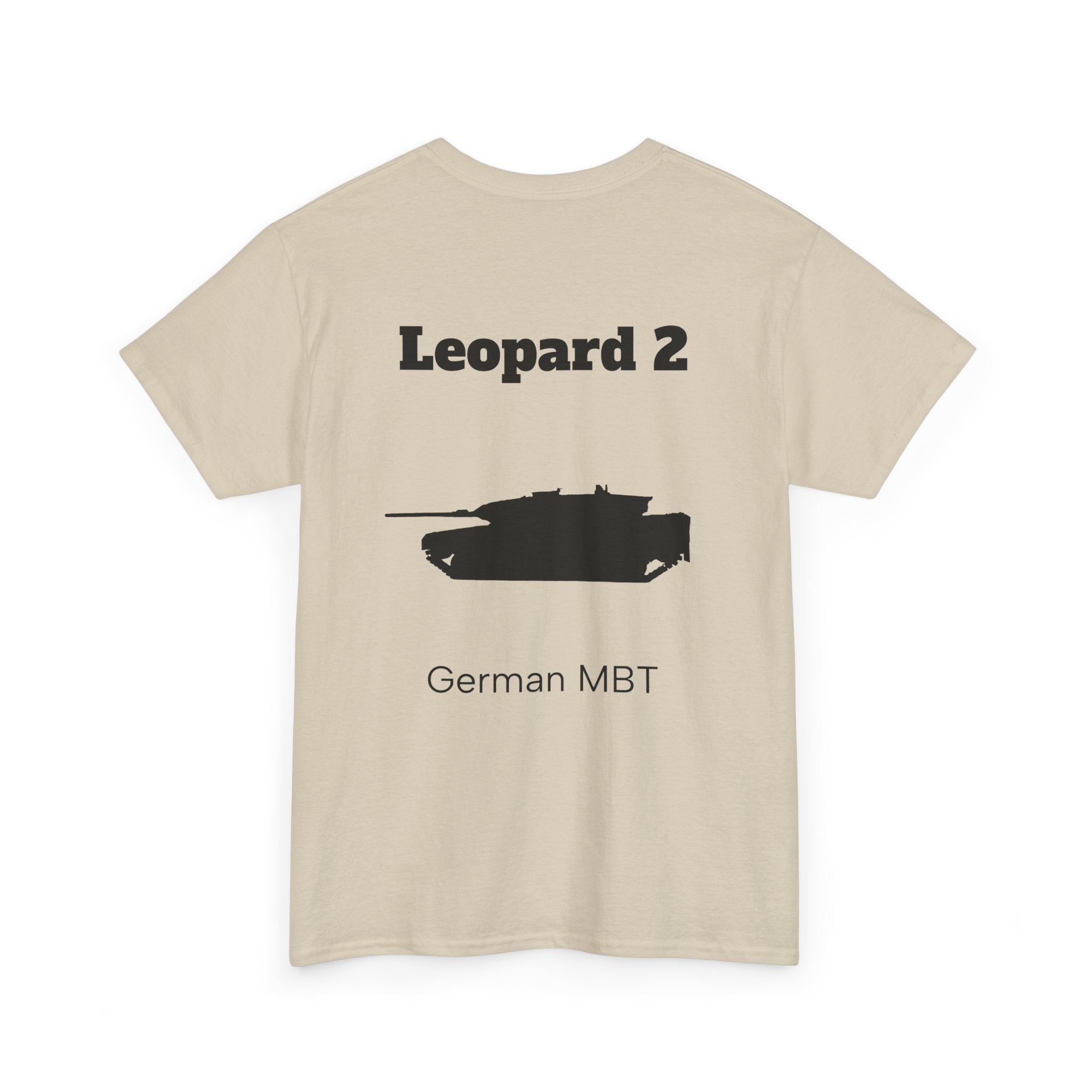 Leopard 2 Tank Unisex Heavy Cotton Tee - BackPrint