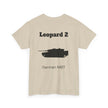Leopard 2 Tank Unisex Heavy Cotton Tee - BackPrint