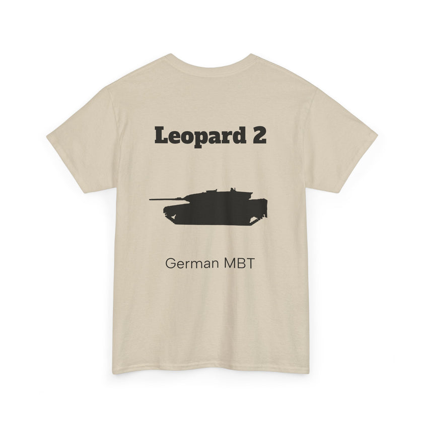 Leopard 2 Tank Unisex Heavy Cotton Tee - BackPrint