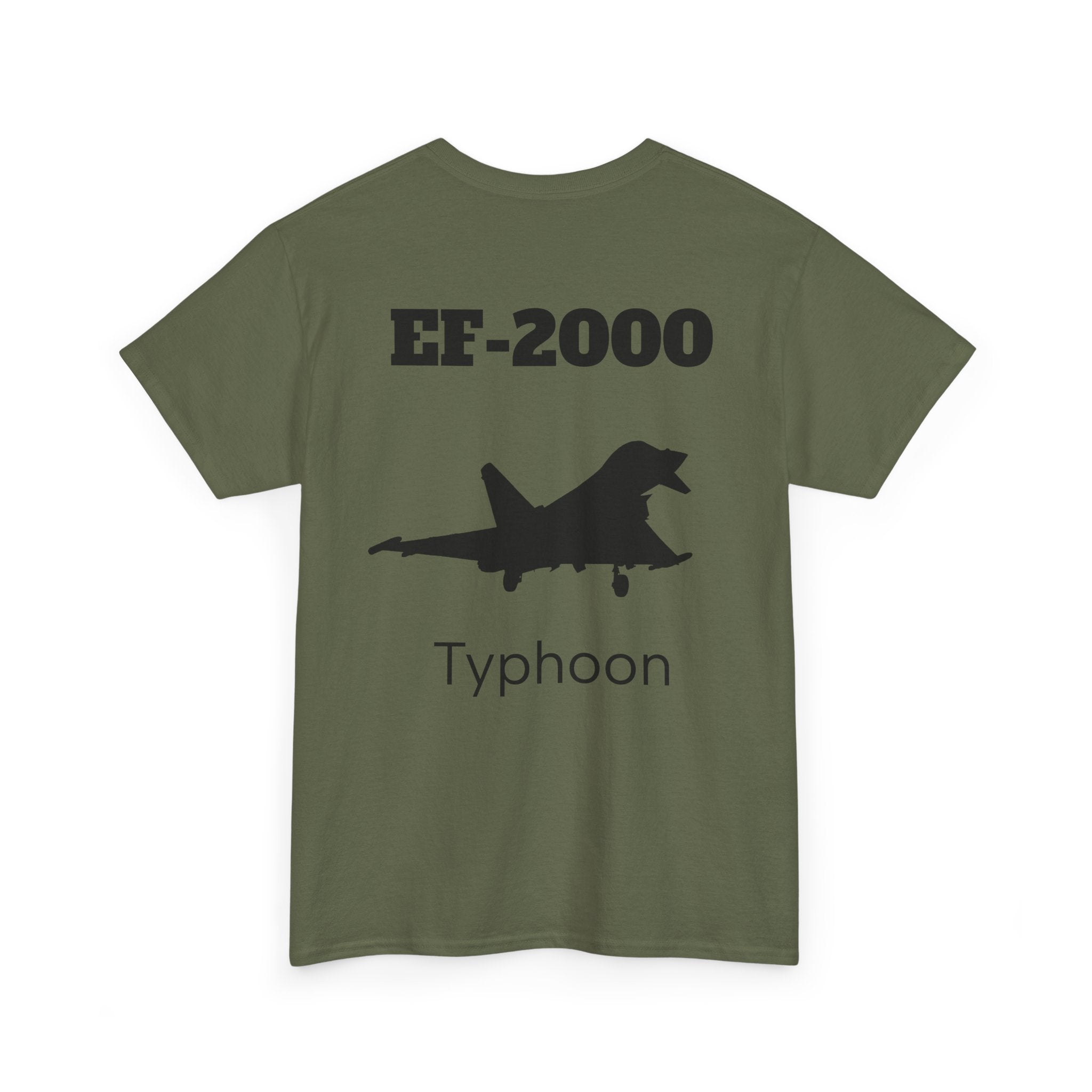EF-2000 Typhoon Unisex Heavy Cotton Tee - Aviation Enthusiast Shirt
