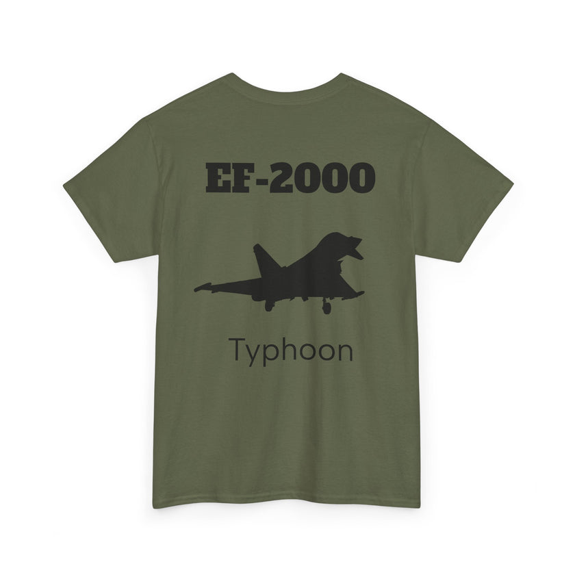 EF-2000 Typhoon Unisex Heavy Cotton Tee - Aviation Enthusiast Shirt