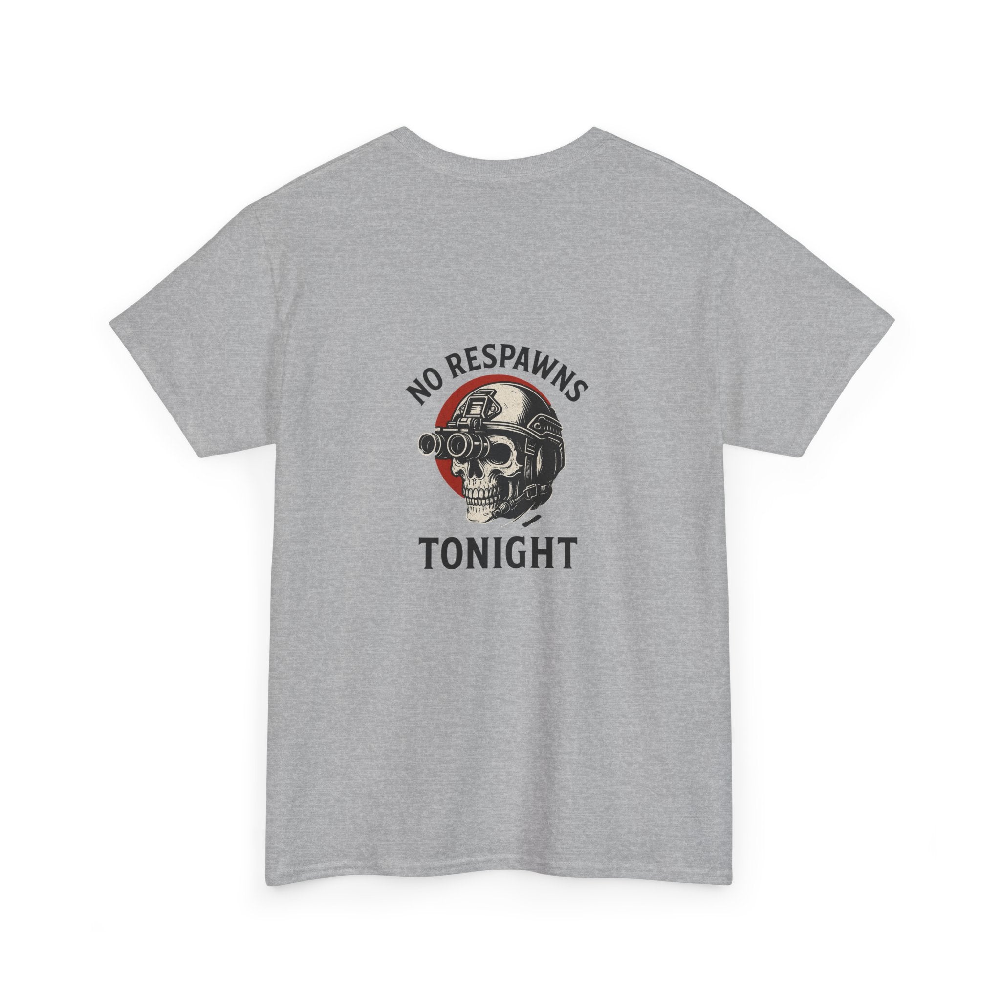 No Respawns Tonight Halloween T-Shirt back print