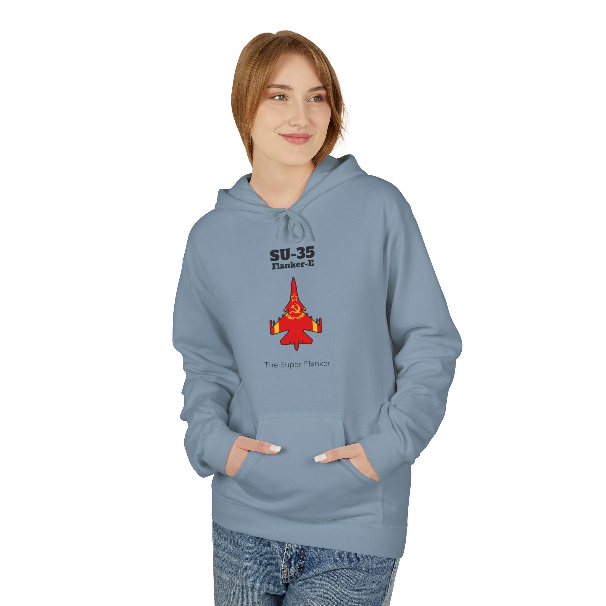 SU-35 Flanker-E Hoodie front print
