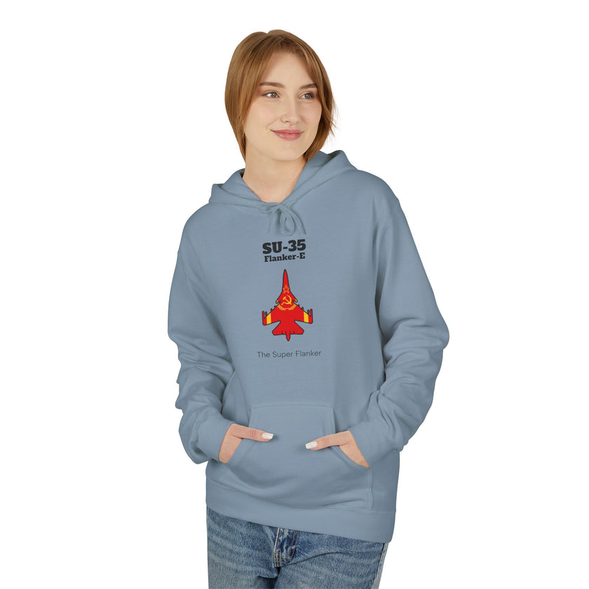 SU-35 Flanker-E Hoodie front print