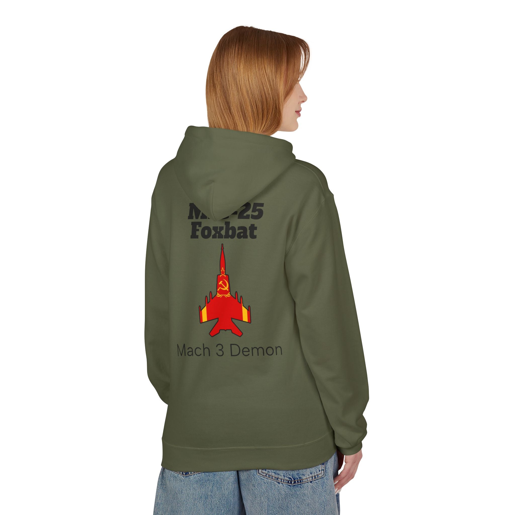 MiG-25 Foxbat Hoodie back print