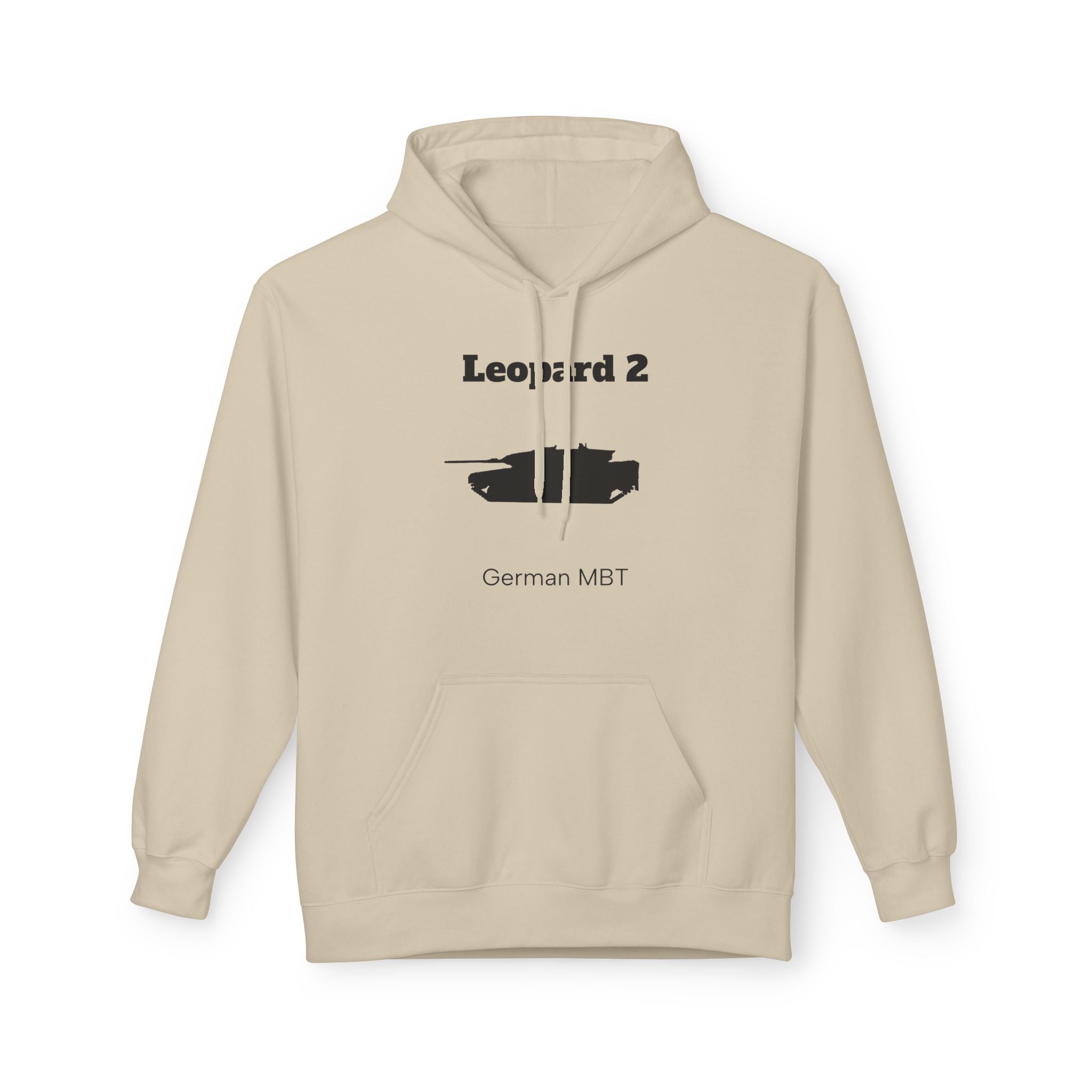 Leopard 2 Tank Hoodie - Front Print