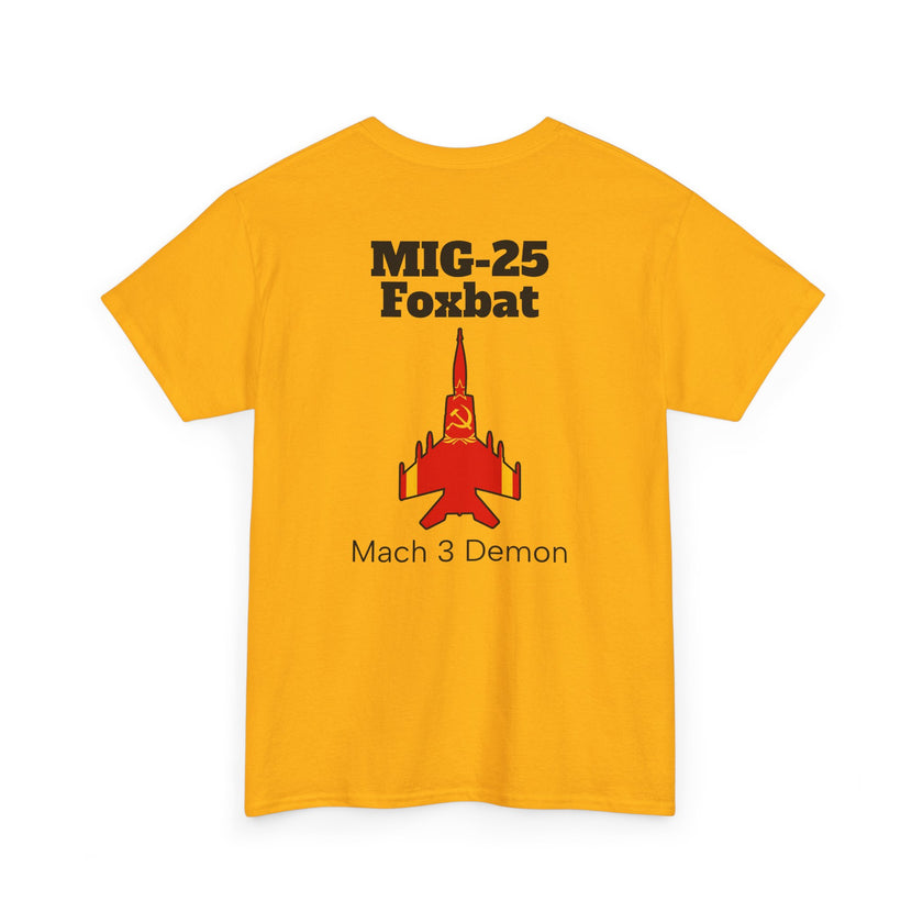 MIG-25 Foxbat T-Shirt back print