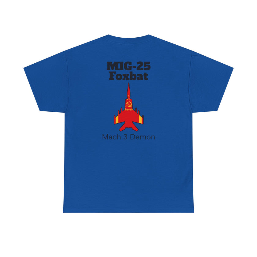 MIG-25 Foxbat T-Shirt back print