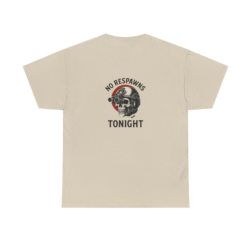 No Respawns Tonight Halloween T-Shirt back print