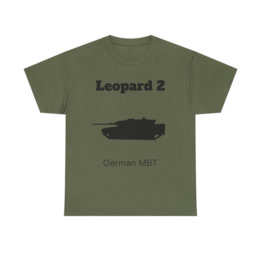 Leopard 2 German MBT T-Shirt  - FrontPrint