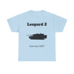 Leopard 2 German MBT T-Shirt  - FrontPrint