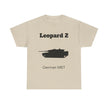 Leopard 2 German MBT T-Shirt  - FrontPrint