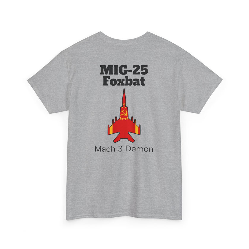 MIG-25 Foxbat T-Shirt back print
