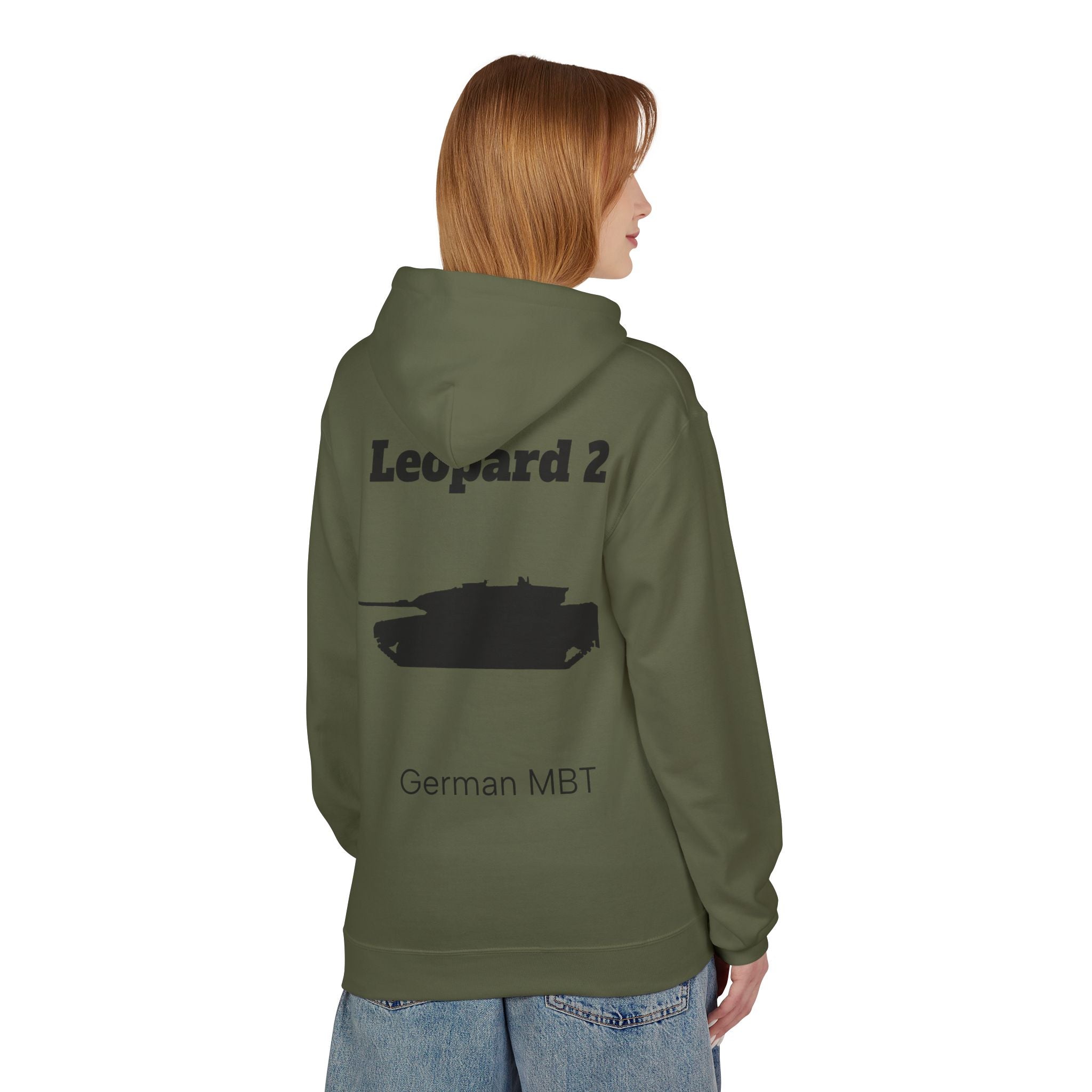 Leopard 2 German MBT Hoodie - BackPrint