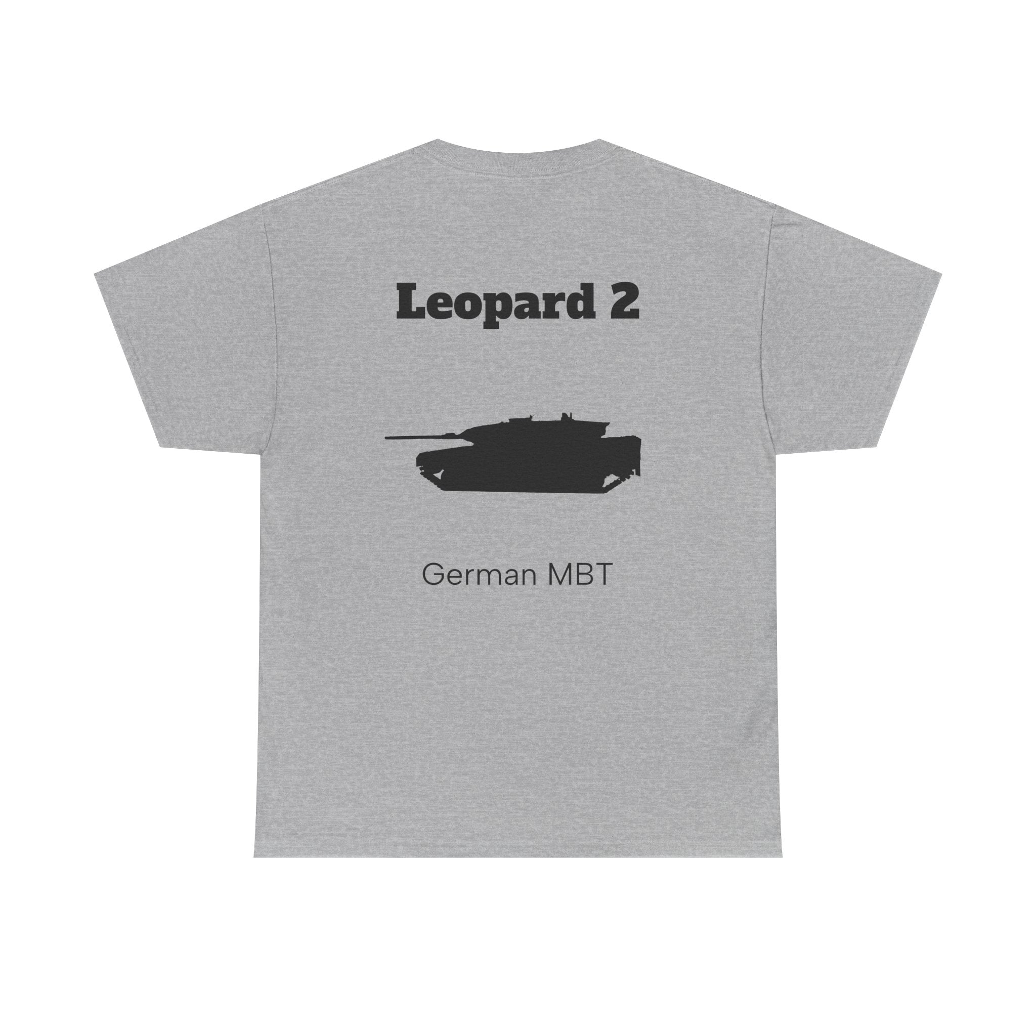Leopard 2 Tank Unisex Heavy Cotton Tee - BackPrint