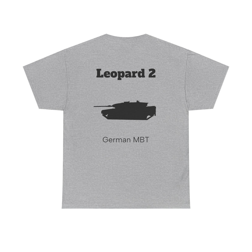 Leopard 2 Tank Unisex Heavy Cotton Tee - BackPrint