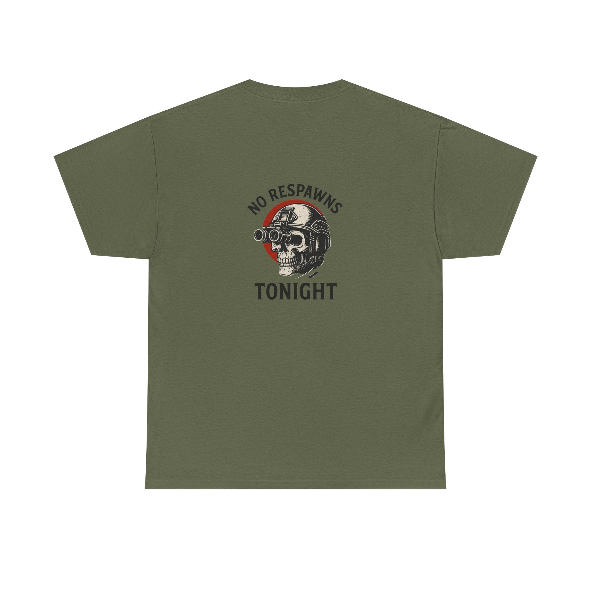 No Respawns Tonight Halloween T-Shirt back print