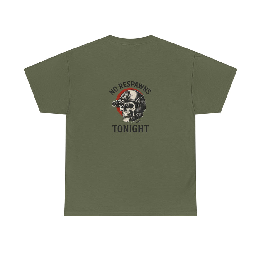 No Respawns Tonight Halloween T-Shirt back print