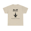 Su-47 Black Shark Aviation Tee - Prototype of Power - FrontPrint