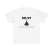 SU-57 Stealth Fighter Unisex Heavy Cotton Tee - FrontPrint