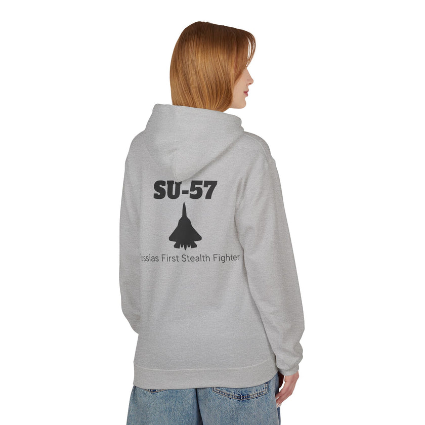 SU-57 Stealth Fighter Hoodie - BackPrint