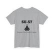SU-57 Stealth Fighter Tee - BackPrint