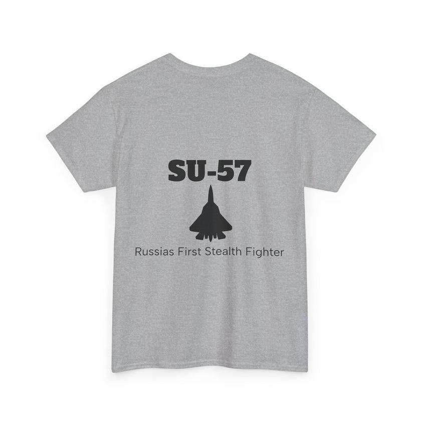 SU-57 Stealth Fighter Tee - BackPrint