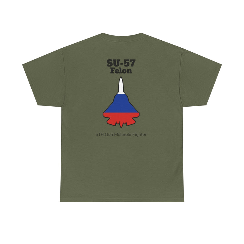 SU-57 Felon T-Shirt backprint