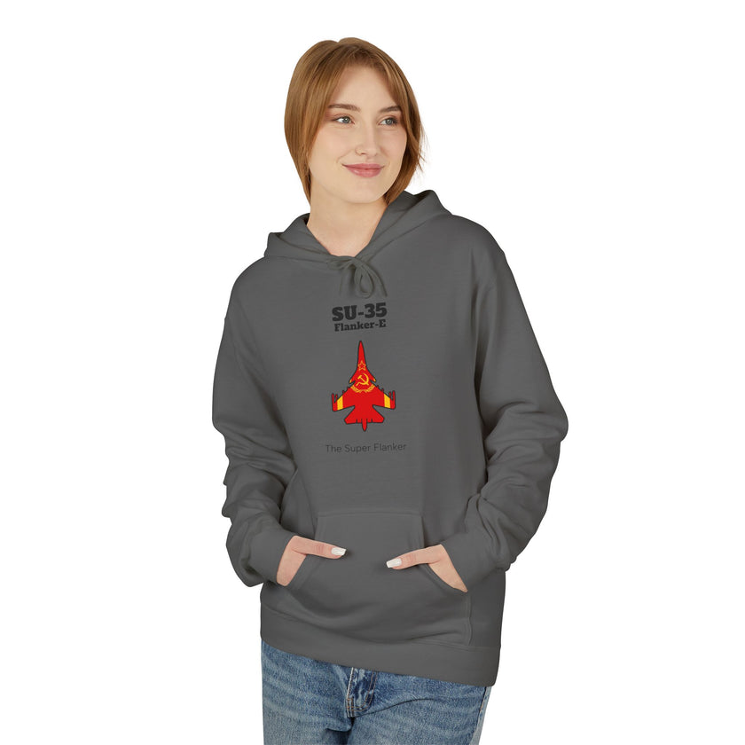 SU-35 Flanker-E Hoodie front print