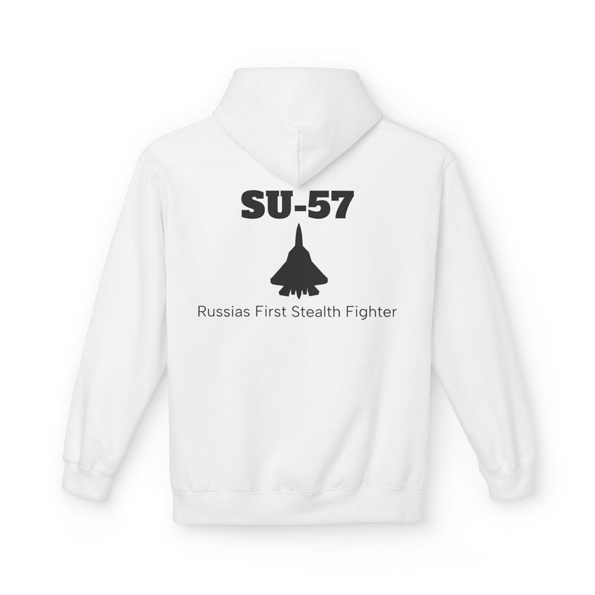 SU-57 Stealth Fighter Hoodie - BackPrint