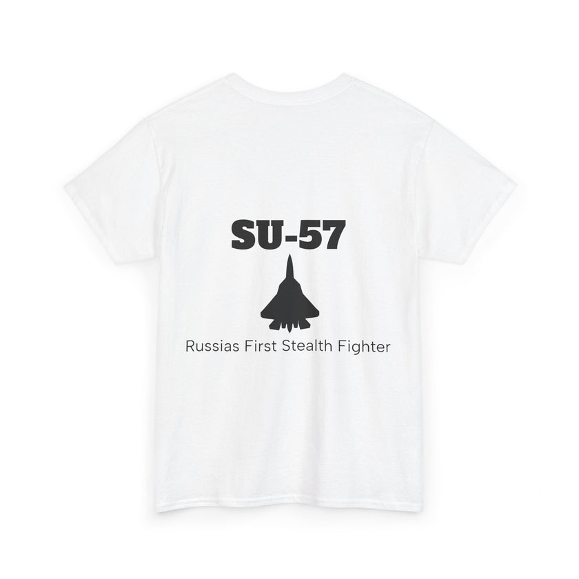 SU-57 Stealth Fighter Tee - BackPrint