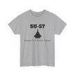 SU-57 Stealth Fighter Unisex Heavy Cotton Tee - FrontPrint