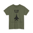 F-15 Eagle Unisex Heavy Cotton Tee - The Best Fighter in the World - FrontPrint