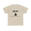 SU-57 Stealth Fighter Tee - BackPrint