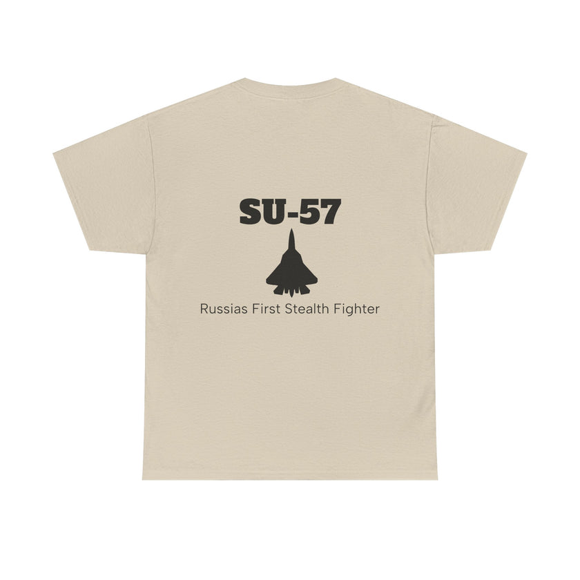 SU-57 Stealth Fighter Tee - BackPrint