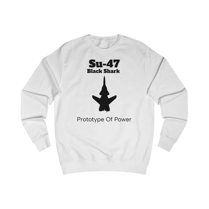 Su-47 Black Shark Sweatshirt - Prototype of Power - FrontPrint