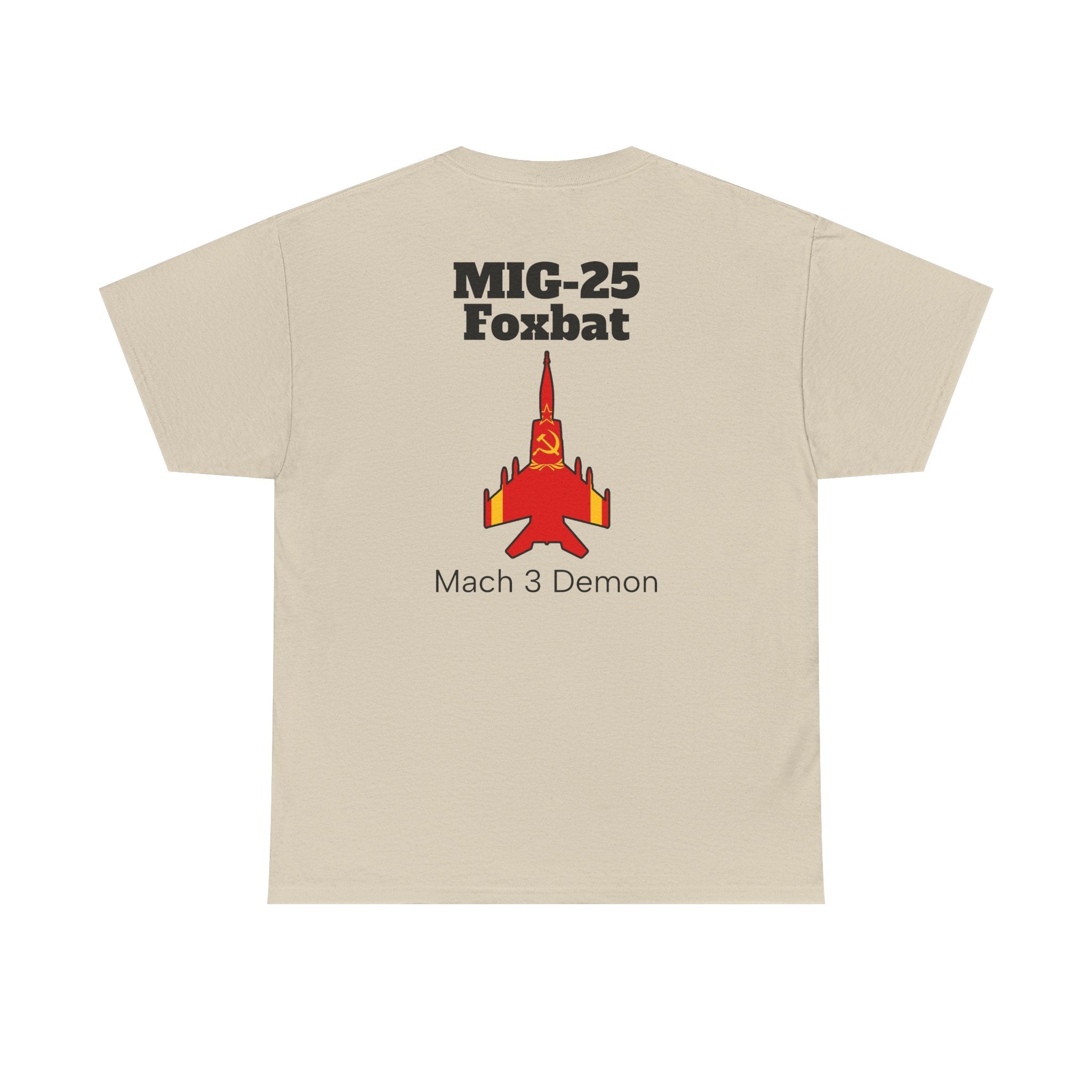 MIG-25 Foxbat T-Shirt back print