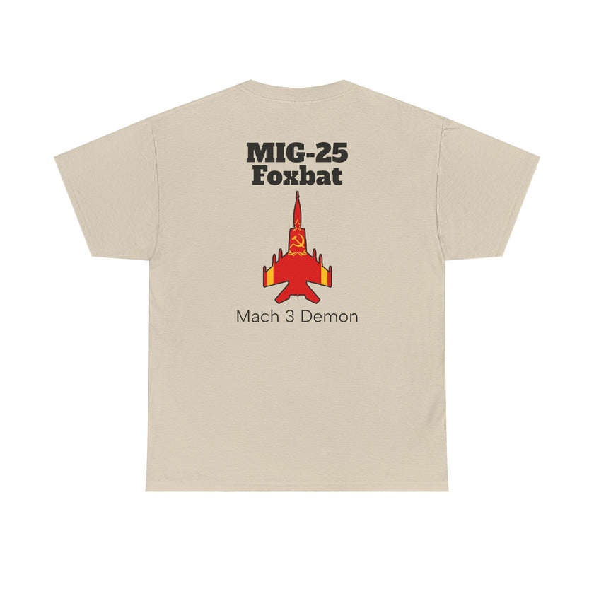 MIG-25 Foxbat T-Shirt back print