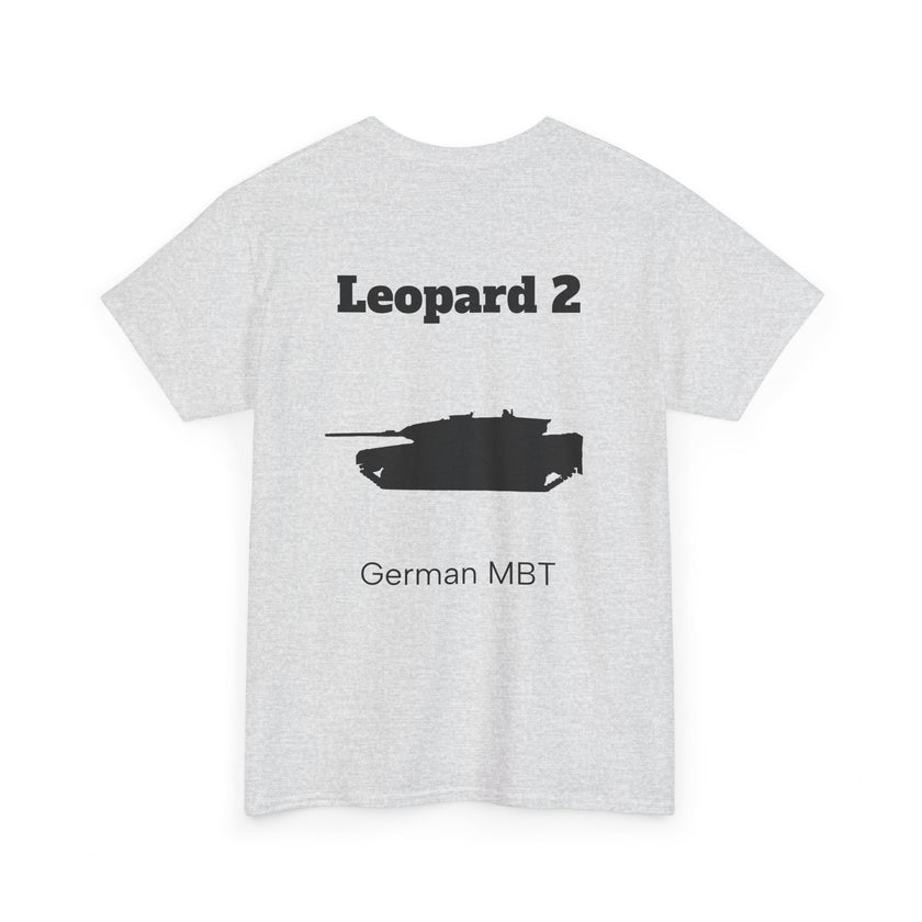 Leopard 2 Tank Unisex Heavy Cotton Tee - BackPrint