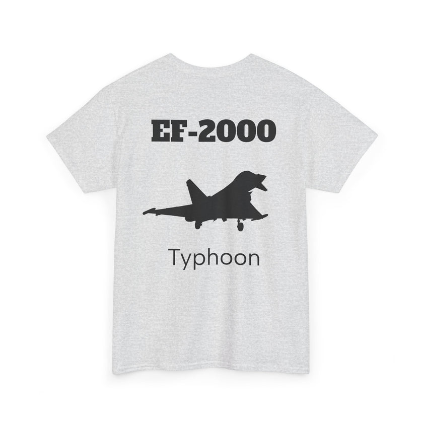 EF-2000 Typhoon Unisex Heavy Cotton Tee - Aviation Enthusiast Shirt