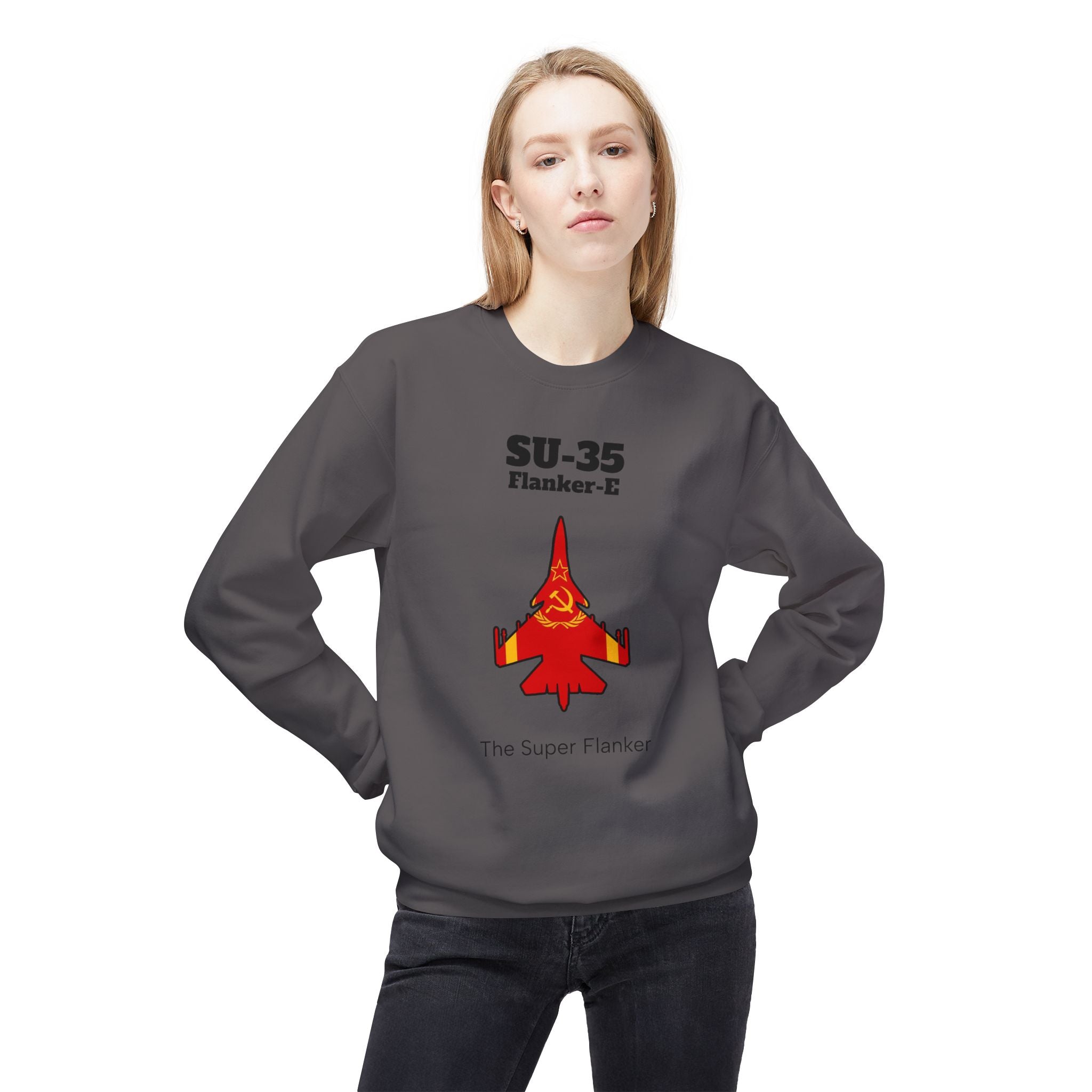SU-35 Flanker-E Sweatshirt front print