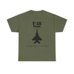 F-15 Eagle Unisex Heavy Cotton Tee - The Best Fighter in the World - FrontPrint
