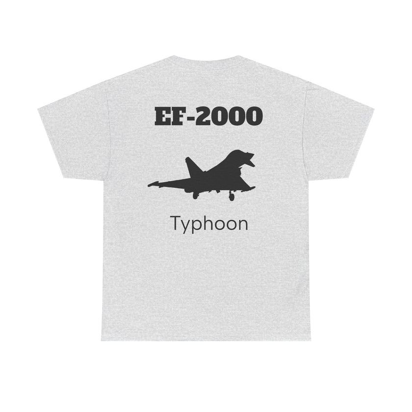 EF-2000 Typhoon Unisex Heavy Cotton Tee - Aviation Enthusiast Shirt