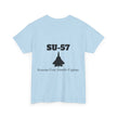 SU-57 Stealth Fighter Tee - BackPrint