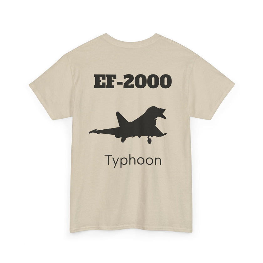 EF-2000 Typhoon Unisex Heavy Cotton Tee - Aviation Enthusiast Shirt